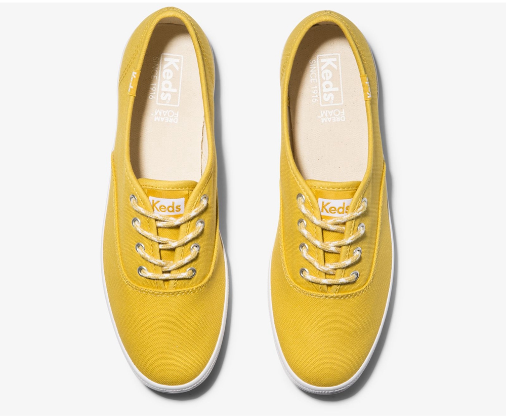 Basket Keds Femme Jaune - Champion Solids - 075-MQIBSN